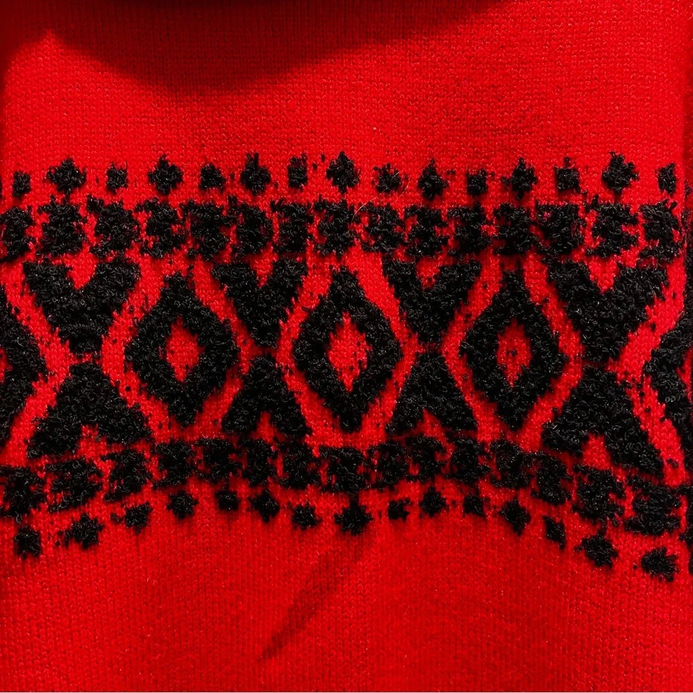 Style & Co Red and Black Short Sleeved Sweater. Size‎ Large. - Picture 6 of 6
